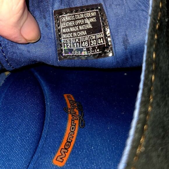 Skechers Mark Nason 12 Blue Memory Foam Men's Causal Tennis Sneaker Shoes Ties - Picture 6 of 8